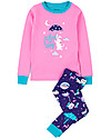 Hatley Long Sleeves Applique Pajama Set, Falling to Sleep - 100% organic cotton Pyjamas