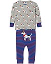 Hatley Long Sleeves Baby Pajama Set with Applique - Cute Pups - 100% organic cotton Pyjamas