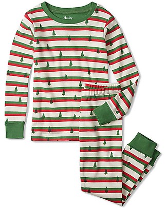 Hatley Long Sleeves Baby Pajamas Set for Kids - Silhouette Pines - 100% Organic Cotton - Matchy Matchy Pajamas Pyjamas