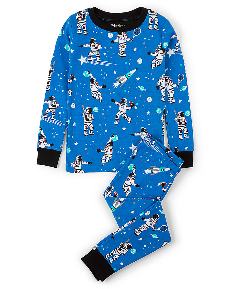 Organic Men's Snug-Fit Print Pajamas Set