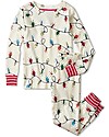Hatley Long Sleeves Pajamas Set - Holiday Lights - 100% Organic Cotton - Glows in the Dark! Pyjamas