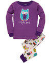 Hatley PJ Set Party Owls “Night Owl” applique 100% cotton Pyjamas