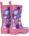 Hatley Shiny Rain Boots - Stamped Apples - Soft Inside and Super Resistant Outside Wellies
