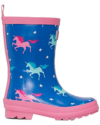 Hatley Shiny Rain Boots - Twinkle Unicors - Soft Inside and Super Resistant Outside Wellies