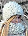Hats Over Heels Iglo Winter Hat, Natural - Fleece-lined merino wool Winter Hats