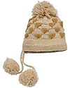 Hats Over Heels Spot Giraffe Winter Hat, Caramel (2-5 and 5-8 years) -100% Merino Wool Winter Hats