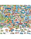 Headu Easy English 100 Words City - Linguistic Intelligence - 180 Pieces + 180 Adhesives Board Games