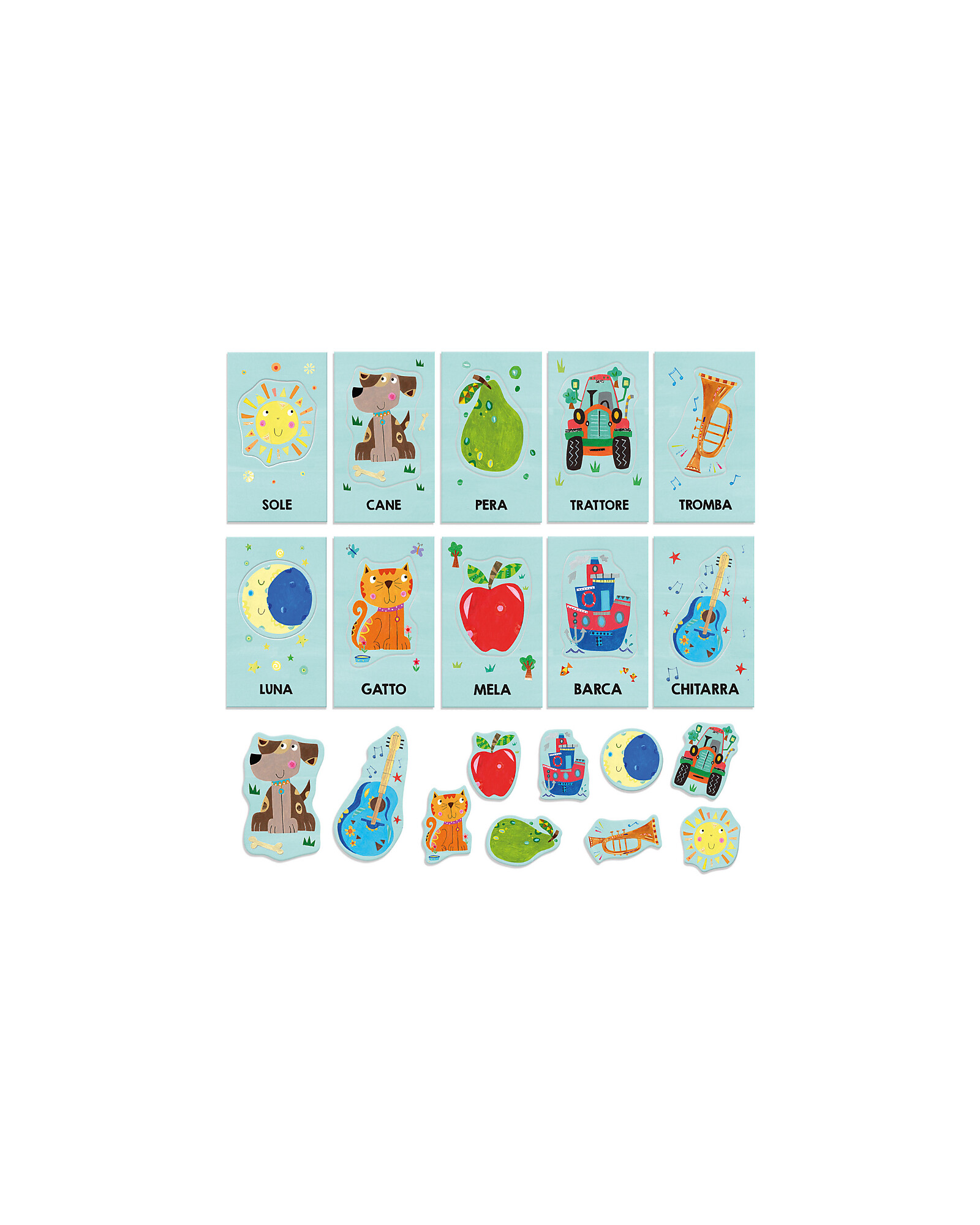 Headu Montessori Baby Flashcards - Linguistic Intelligence - 12 Cards  unisex (bambini)