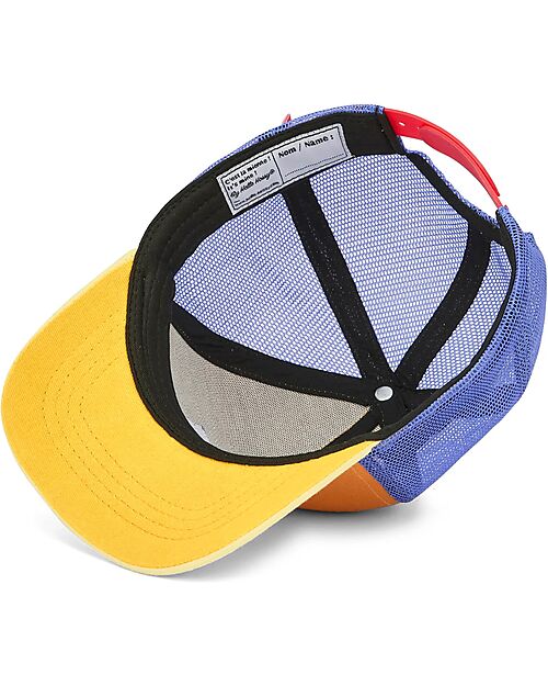 Hello Hossy Mini Canyon Hat - Yellow, Camel and Blue - Organic Cotton Sunhats