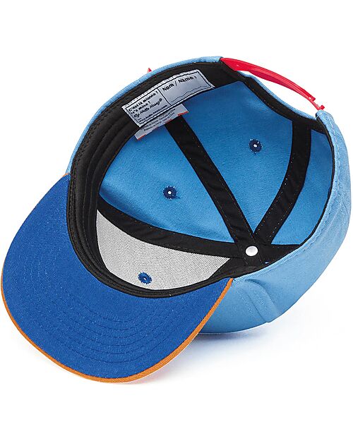 Hello Hossy Mini Jean Hat - Blue and Brown - 100% Organic Cotton Sunhats