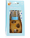 Hevea Blue 2 in 1 Baby Bottle and Toy Star Ball - 150 ml Glass Bottle + Natural Rubber Ball - Safe, nontoxic, ideal for little hands! Baby Bottles Accessories