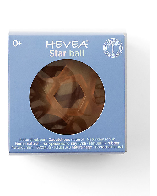 Hevea Natural Rubber Star Ball - Non-Toxic! Teethers
