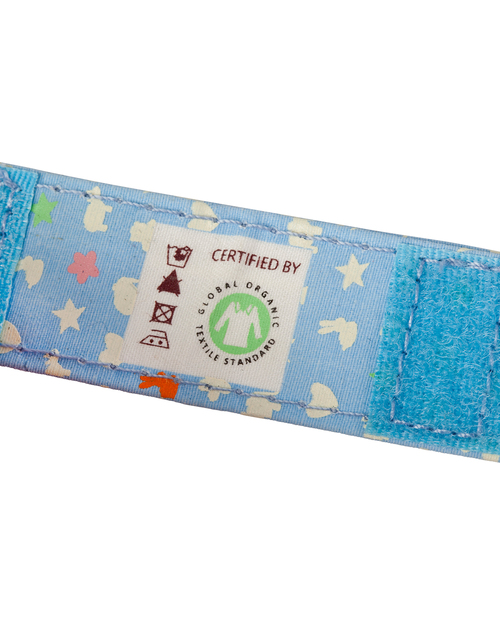 Hevea Organic Cotton Pacifier/Teether Holder - Sky Blue Dummies & Soothers