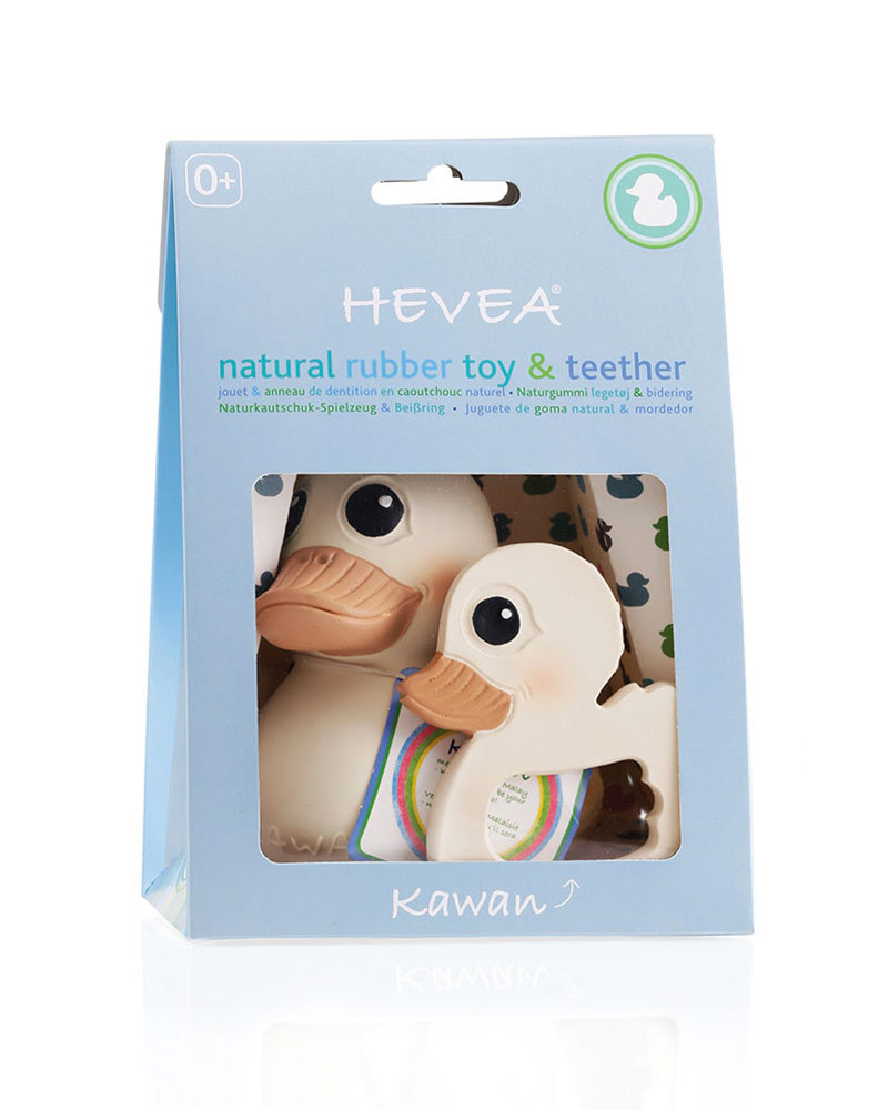 Hevea Set Kawan Combo - and Teether - Natural (bambini)