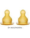 Hevea Set of 2 Teats - Slow - 0+ months Baby Bottles Accessories
