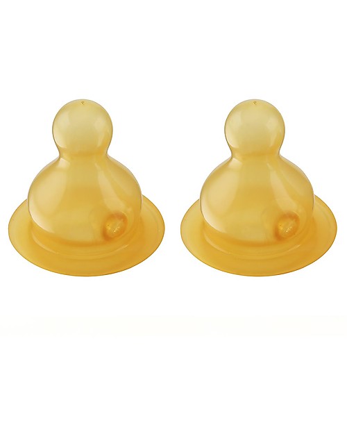 Hevea Set of 2 Teats - Slow - 0+ months Baby Bottles Accessories