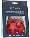 Hevea Star Ball - Red - Natural Rubber Star Ball - Non-Toxic! Teethers