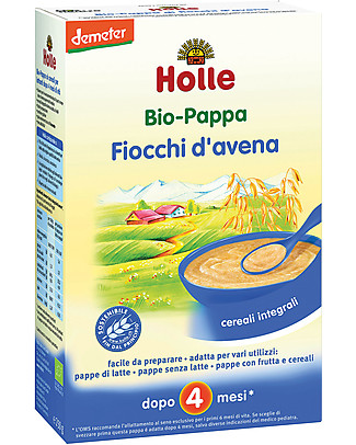 Holle Organic Rolled Oats Porridge, 250 gr - After 4 months Baby Cereal