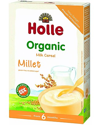 Holle Organic Wholemeal Millet Porridge, 250 gr - From 6 months Baby Cereal