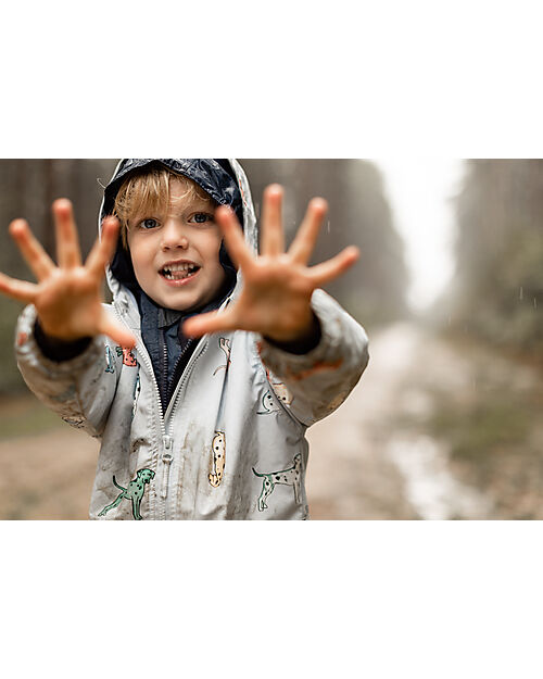 Holly & Beau Color Changing Waterproof Jacket - Dalmatian - Extra Soft and Breathable Waterproof