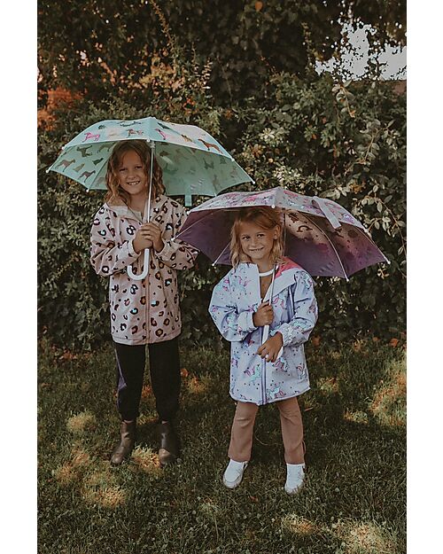 Holly & Beau Color Changing Waterproof Jacket - Unicorn - Extra Soft and Breathable Waterproof