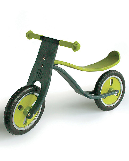 Hoppop Motta, Lime - Wooden Walker - Fun and Comfortable! Balance Bikes