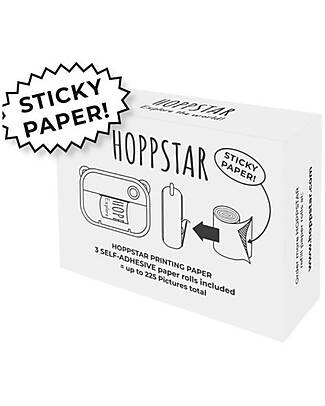 Hoppstar Set of 3 Rolls of Thermal Adhesive Photo Paper - for Artist Camera - 220 Photos! Cameras