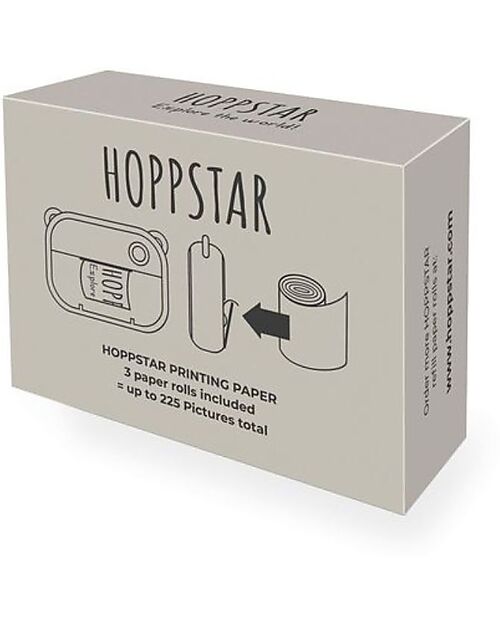 Hoppstar Set of 3 Rolls of Thermal Paper - for Artist Camera - 220 Photos! Cameras