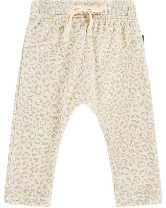 House of Jamie Baby Pants - Cream Leopard - Organic cotton Trousers