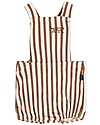 House of Jamie Baby Salopette - Toffee Stripes - Organic cotton Dungarees