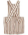 House of Jamie Baby Salopette - Toffee Stripes - Organic cotton Dungarees