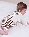 House of Jamie Baby Salopette - Toffee Stripes - Organic cotton Dungarees