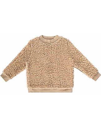 House of Jamie Crewneck Sweater - Oatmeal - Super Soft Teddy Fabric Jumpers