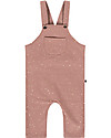 House of Jamie Dungaree - Dusty Mauve/Golden Dots - Elasticated Organic Cotton Dungarees