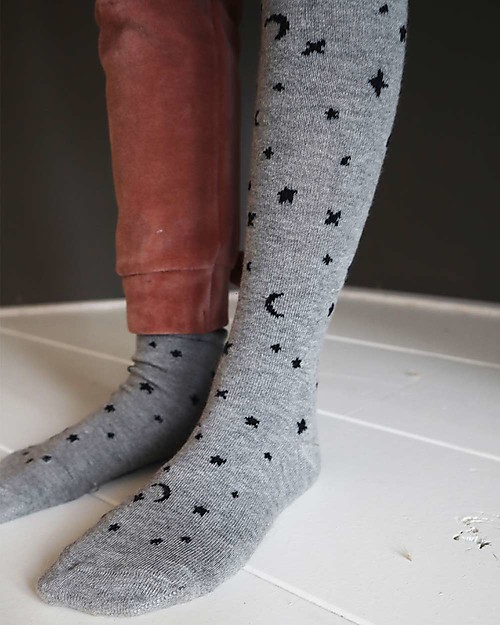 House of Jamie Knee Socks - Little Stars - Elasticated Cotton Socks
