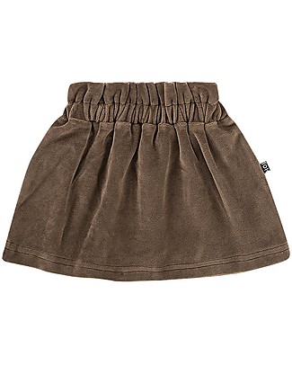 House of Jamie Paperbag Skirt - Smoked Choco - Cotton Velvet Skirts