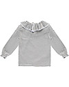 House of Jamie Pierrot Tee with Long Sleeve, Little Stripes - Organic Cotton Long Sleeves Tops