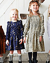 House of Jamie Puff Shoulder Dress, Stargazer (3-4 years) - Elasticated Organic Cotton Dresses_