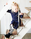 House of Jamie Puff Shoulder Dress, Stargazer (3-4 years) - Elasticated Organic Cotton Dresses_