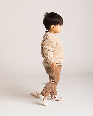 House of Jamie Rib Baby Pants - Biscuit - Cotton Velvet Trousers