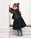 House of Jamie Ruffled Salopette Dress - Dark Blue - Organic Cotton Dresses_