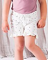 House of Jamie Ruffled Shorts - Cream Black Dots - Organic cotton terry Shorts