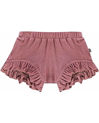 House of Jamie Ruffled Shorts - Orchid - Organic cotton terry Shorts