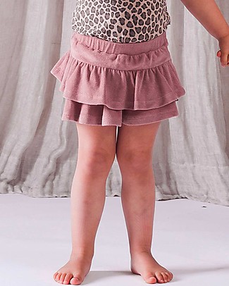 House of Jamie Ruffled Skirt - Orchid - Organic cotton terry Skirts