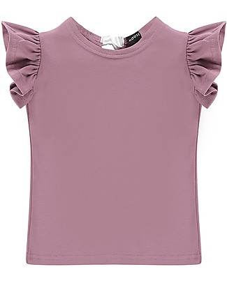 House of Jamie Ruffled Tee - Orchid - Organic cotton T-Shirts And Vests
