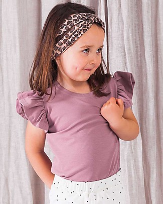 House of Jamie Ruffled Tee - Orchid - Organic cotton T-Shirts And Vests