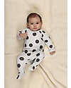 Huggee Footed Babygrow with Raglan Sleeve, Maxi Polka Dots - 100% Organic Cotton Babygrows