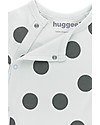 Huggee Footed Babygrow with Raglan Sleeve, Maxi Polka Dots - 100% Organic Cotton Babygrows