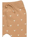 Huggee Knitted Trousers with Drawstring, Triangles - 100% Organic Cotton Trousers