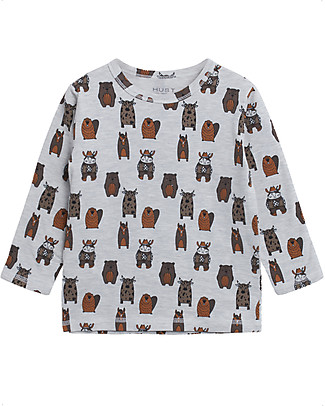 Hust&Claire August Long Sleeved T-shirt - Wheat - Elasticated organic Cotton Long Sleeves Tops